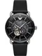 ARMANI Uhr silber / schwarz