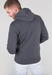 ALPHA INDUSTRIES Sweatjacke creme/grau