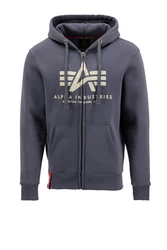 ALPHA INDUSTRIES Sweatjacke creme/grau