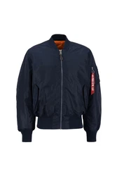 ALPHA INDUSTRIES Jacke 'MA-1' nachtblau/orange