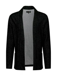 Strickjacke ''''LUCIO'''' schwarzmeliert