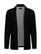 Key Largo Strickjacke ''''LUCIO'''' schwarzmeliert