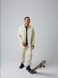 ABOUT YOU x Benny Cristo Hemd 'Matti' beige