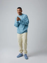 ABOUT YOU x Benny Cristo Pullover 'Alessio' blau