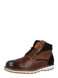 Schnürboots karamell / dunkelbraun