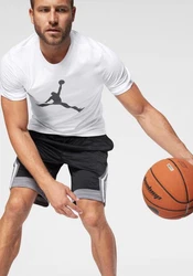 Jordan T-Shirt 'Jumpman' schwarz/weiß