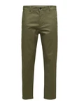 SELECTED HOMME Hose Repton (1-tlg) Khaki/Dunkelgrün