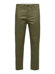 SELECTED HOMME Hose Repton (1-tlg) Khaki/Dunkelgrün