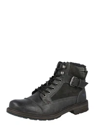 Schnrboots anthrazit / schlammfarben