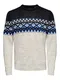 Only & Sons Pullover ''''New Ludvig'''' schwarz / blau / beigemeliert
