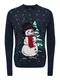 Only & Sons Pullover ''''Let it snow'''' weiß / rot / grün / schwarz / nachtblau