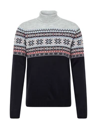 Pullover navy / graumeliert / royalblau / rot