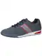 bugatti Sneaker taubenblau / grau / dunkelrot