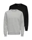 Only & Sons Sweatshirt graumeliert / schwarz
