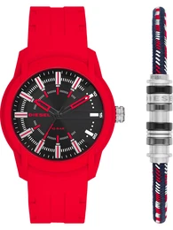 Uhr blau / rot