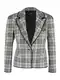 River Island Petite Blejzer  siva / bijela / crna / žuta