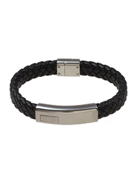 Armband 'Lander' schwarz / silber