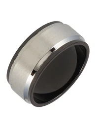 Ring schwarz / silber