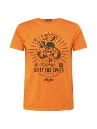 T-Shirt orange / schwarz