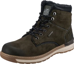 Schnürboots oliv / schwarz / grau