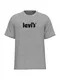 LEVI'S  Shirt 'SS Relaxed Fit Tee' graumeliert / schwarz