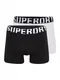 Superdry Boxershorts schwarz / weiß