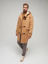 ABOUT YOU x Kevin Trapp Mantel Noel cognac