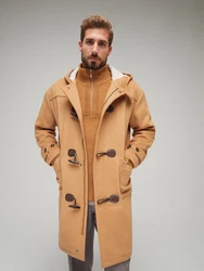 ABOUT YOU x Kevin Trapp Mantel Noel cognac