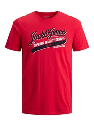 T-Shirt rot / schwarz / wei