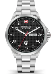 Analoguhr schwarz / silber