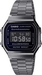 Digitaluhr platin / schwarz