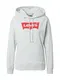LEVI'S Mikina světle šedá / červená LEVI'S Mikina světle šedá / červená