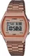 CASIO VINTAGE Digitaluhr bronze / rot