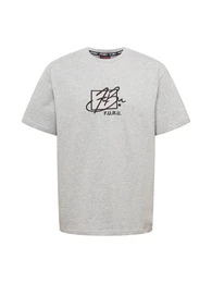 FUBU Shirt grau / weiß / schwarz