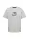 FUBU Shirt grau / weiß / schwarz