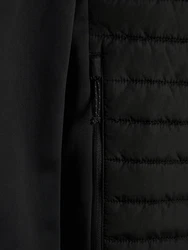 Jack & Jones Blouson Softshell Stepp Jacke mit Kapuze JJEMULTI schwarz
