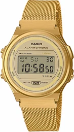 Digitaluhr gold