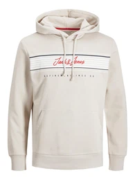 Sweatshirt ''''Leo'''' beige / weiß / rot / navy