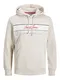 JACK & JONES Sweatshirt ''''Leo'''' beige / weiß / rot / navy