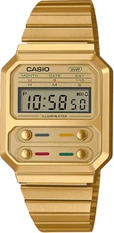 Digitaluhr gold