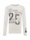 CAMP DAVID Pullover hellgrau / dunkelgrau / orange