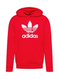 Sweatshirt 'Adicolor Classics Trefoil' rot / weiß