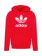 ADIDAS ORIGINALS Sweatshirt 'Adicolor Classics Trefoil' rot / weiß