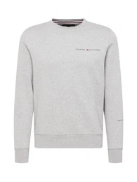 Sweatshirt hellgrau / navy / weiß / feuerrot