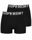 Superdry Boxershorts schwarz / weiß