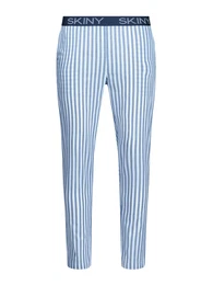 Pyjamahose hellblau / wei