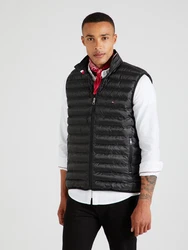 TOMMY HILFIGER Weste rot / schwarz / weiß