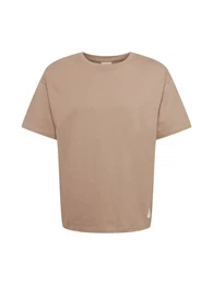 Ocay T-Shirt hellbraun / wei
