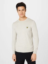 Lyle & Scott Pullover gelb/hellgrau/schwarz