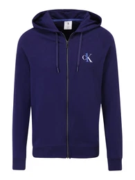 Sweatjacke dunkelblau / wei